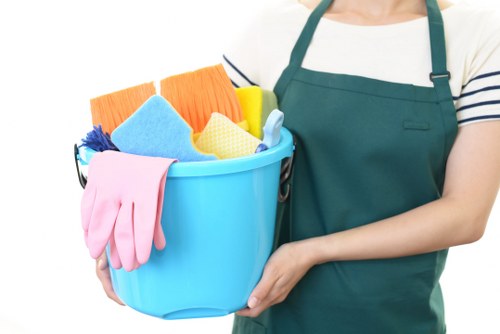Carpet cleaners working on a residential carpet in Harmondsworth